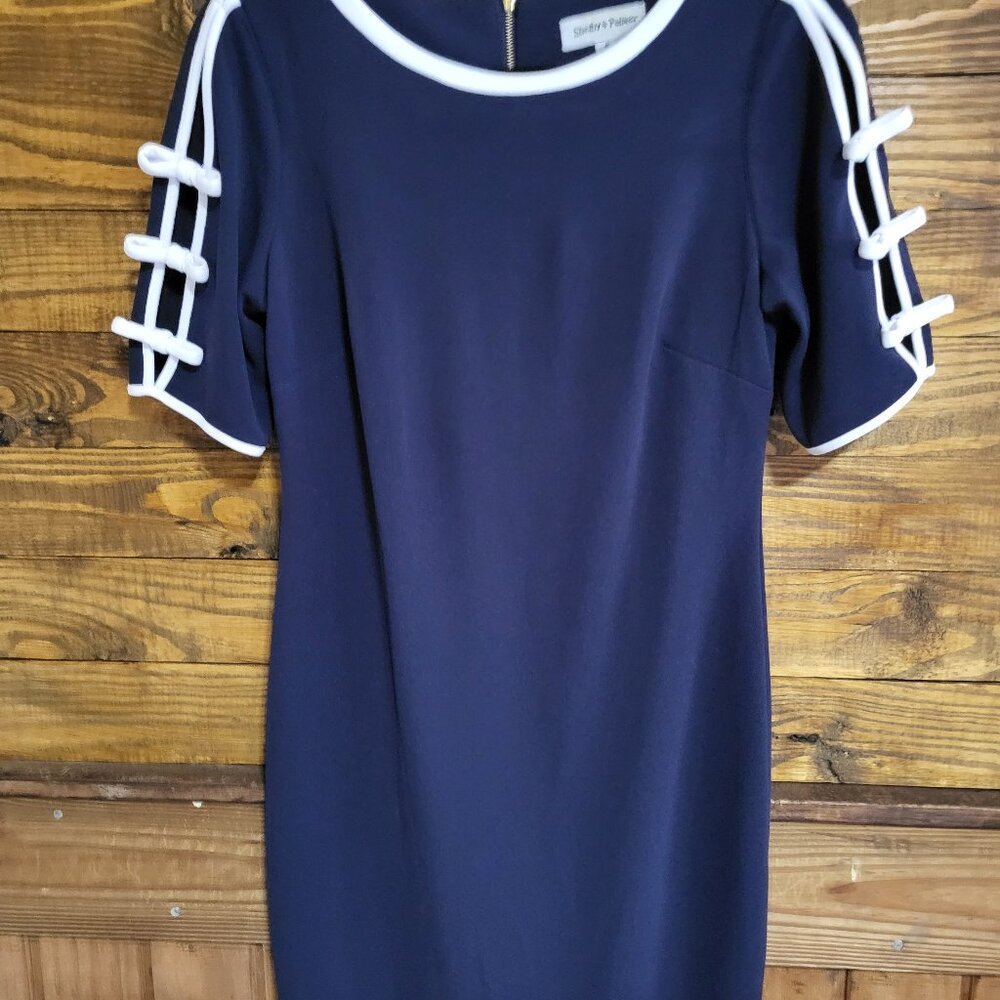 Shelby and Palmer navy blue dress